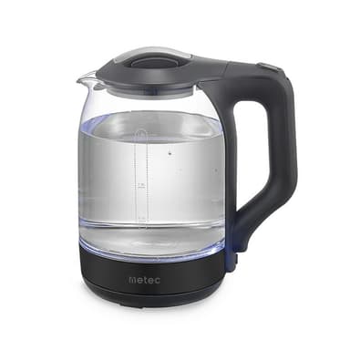 METEC Електрочайник EK-01GB 1.8л, 1500Вт, корпус скло, чорний