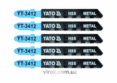 Полотно для електролобзика(метал) YATO : 21TPI, L= 75 мм, Уп. 5 Шт. [25/250]