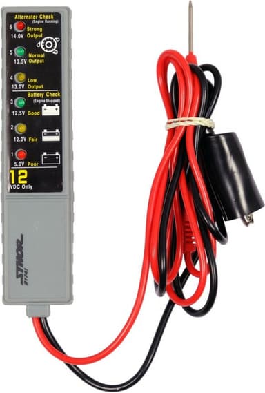 Тестер діодний цифровий STHOR напруги акумуляторів і генераторів до 12 В [24/48]