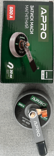 Затиск маси магнітний 500А (30кг) APRO