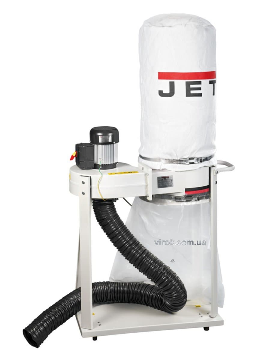 Витяжна устатковина JET DC-900A : 230 В, 0,75 кВт; продукт. всмоктув.- 900 м³/год, пор.збір. V=55л