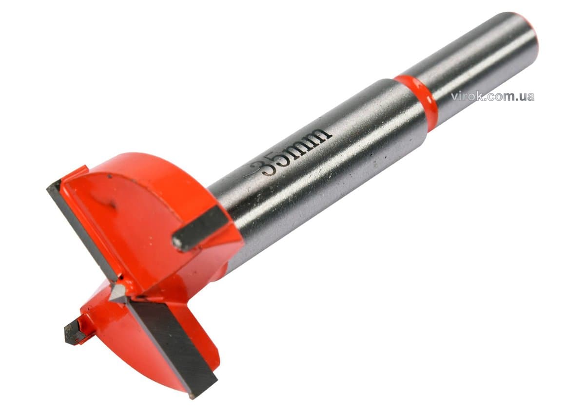 Свердло-фреза по дереву YATO : Ø= 35 мм, зі шпинделем Ø= 10 мм [10/100]