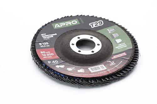 Коло пелюстково-торцеве цирконієве Р40 конус 125мм (Т29) (КПТ) APRO