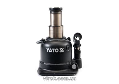 Домкрат гідравлічний стовбцевий YATO : 10 т, H= 125 - 225 мм, подвійний шток [2]
