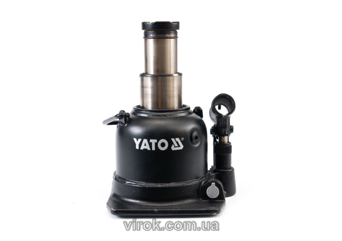 Домкрат гідравлічний стовбцевий YATO : 10 т, H= 125 - 225 мм, подвійний шток [2]