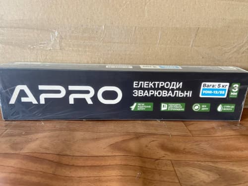 Електроди зварювальні УОНІ-13/55 5кг 3мм APRO
