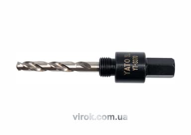 Тримач зі свердлом YATO : HEX, Ø= 1/2", для кільцевих пил Ø=19-29 мм [25/100]