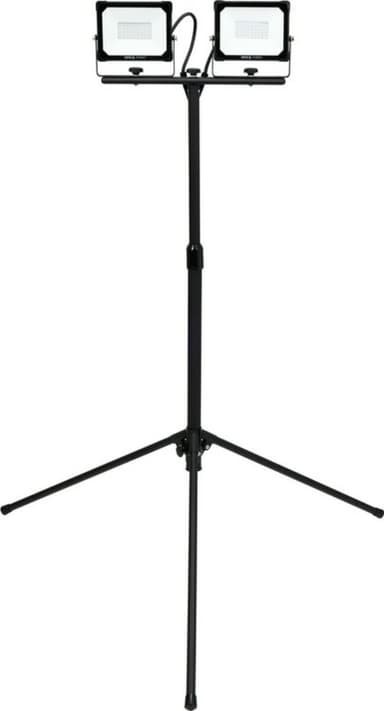 Прожектори з SMD-діодним випромін. YATO: 2x 30 Вт, 230 В, x2850 Lm, на штативі h= 0.6-1.22 м [4/24]