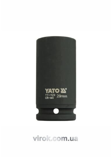Головка торцева ударна 6-гранна YATO : подовжена, квадрат 3/4", М= 29 мм, L= 90 мм [8/32]