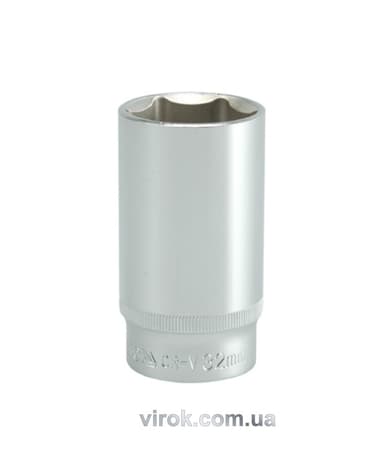 Головка торцева 6-гранна YATO : подовжена, квадрат 1/2", М= 32 мм, L= 76 мм [6/24/48]