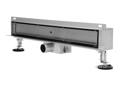 Трап стіновий зливний з нержавіючої сталі "BRICK" FALA; 70х 4х 5 см [5]