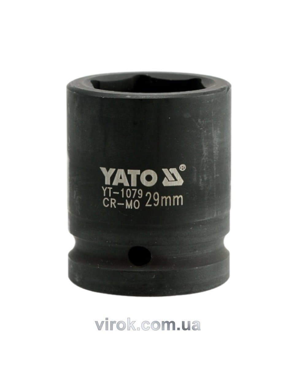 Головка торцева ударна 6-гранна YATO : квадрат 3/4", М= 29 мм, L= 53 мм [12/48]