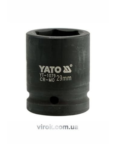 Головка торцева ударна 6-гранна YATO : квадрат 3/4", М= 29 мм, L= 53 мм [12/48]