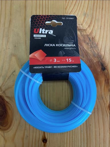 VIKING Косильна струна (ліска) "Квадрат"  Ø3,0мм*15м.