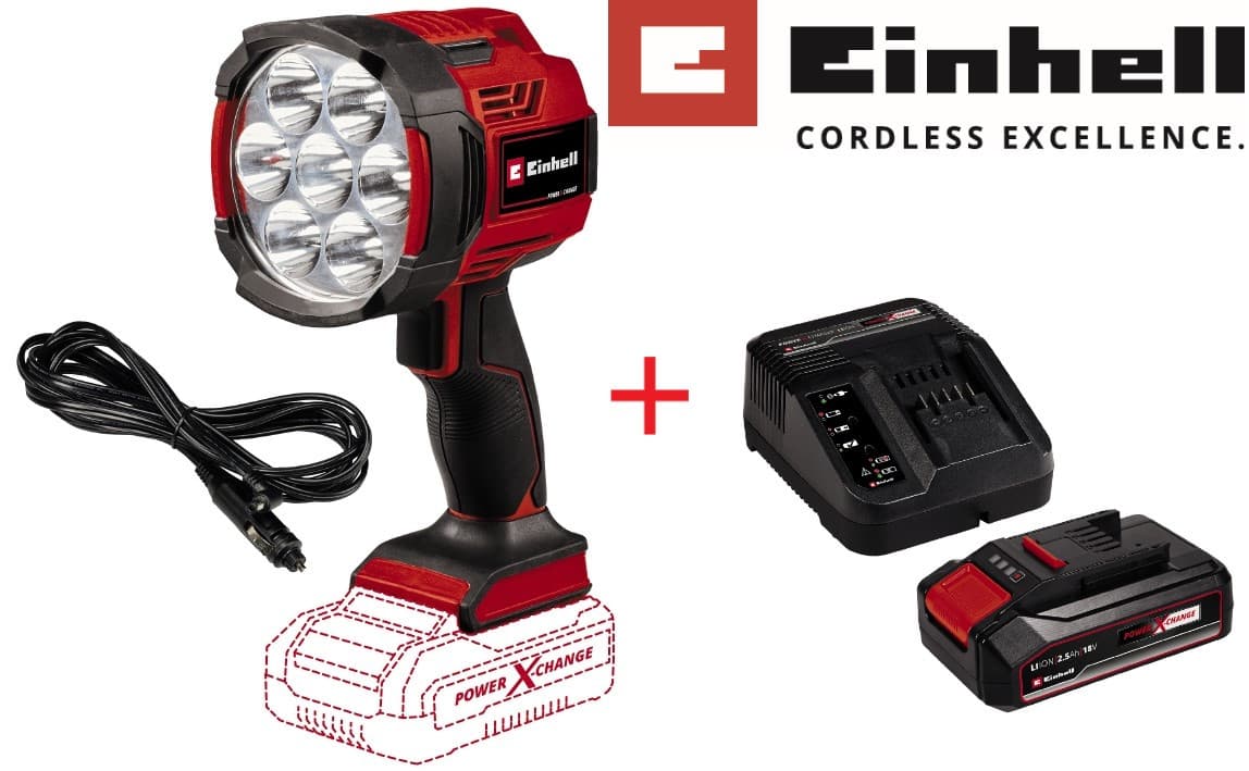 Ліхтар акумуляторний Einhell TE-CL 18/2500 LiAC Kit 2.5 Ah (4514145K)