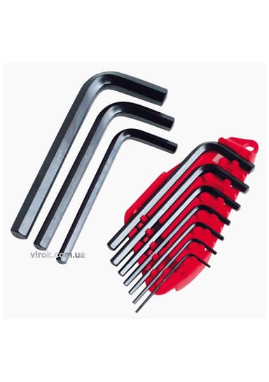 Ключі 6-гранні L-подібні STANLEY : M1,5-10 мм. Набір 10 Шт.