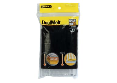 Стержні клейові STANLEY "DualTemp" : Ø=7 мм, L=100 мм, уп. 24 шт.