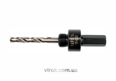 Тримач зі свердлом YATO : HEX, Ø= 5/8", для кільцевих пил Ø=32-200 мм [25/100]
