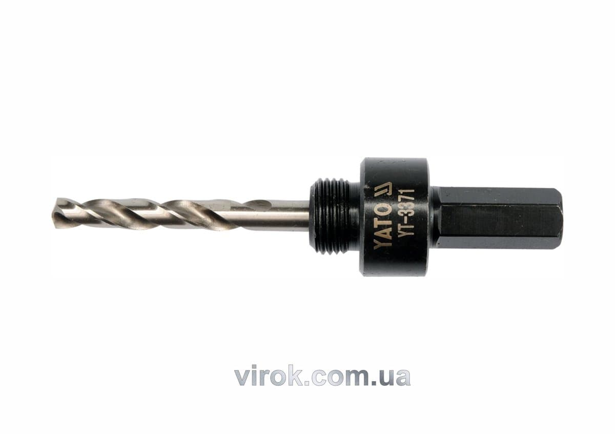 Тримач зі свердлом YATO : HEX, Ø= 5/8", для кільцевих пил Ø=32-200 мм [25/100]