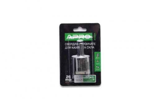 Свердло трубчасте з алмазним напиленням 26мм APRO