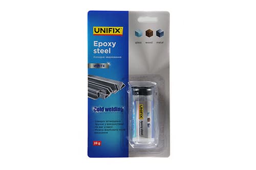 Холодне зварювання біле 28г (блістер) UNIFIX