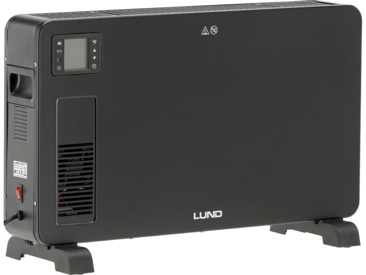 Обігрівач конвекторний LUND від ел.мережі- 230 В, 3 регулюв режими- 1,1,3 і 2,3 кВт з вентилятором
