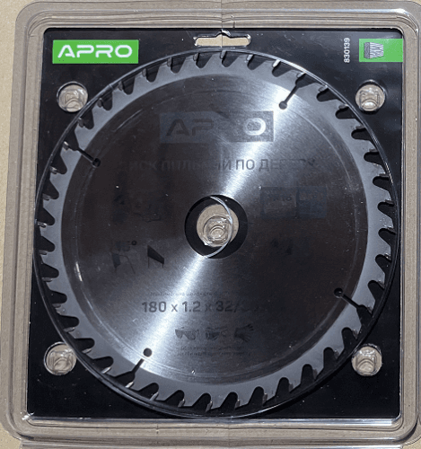 Диск пильний по дереву 180х32(30)х40Т APRO
