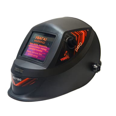 Маска зварювальника VIROK з автозатемнювальним світлофільтром,110 х 90 мм(93x43 мм) PRO