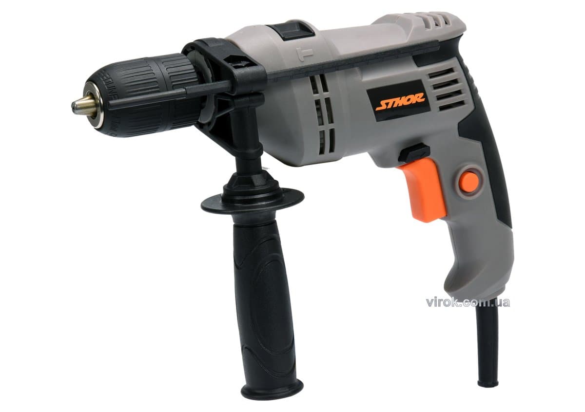 Дриль ударний мережевий STHOR, 600 Вт, патрон самозатискний для свердл Ø≤ 13 мм [10]