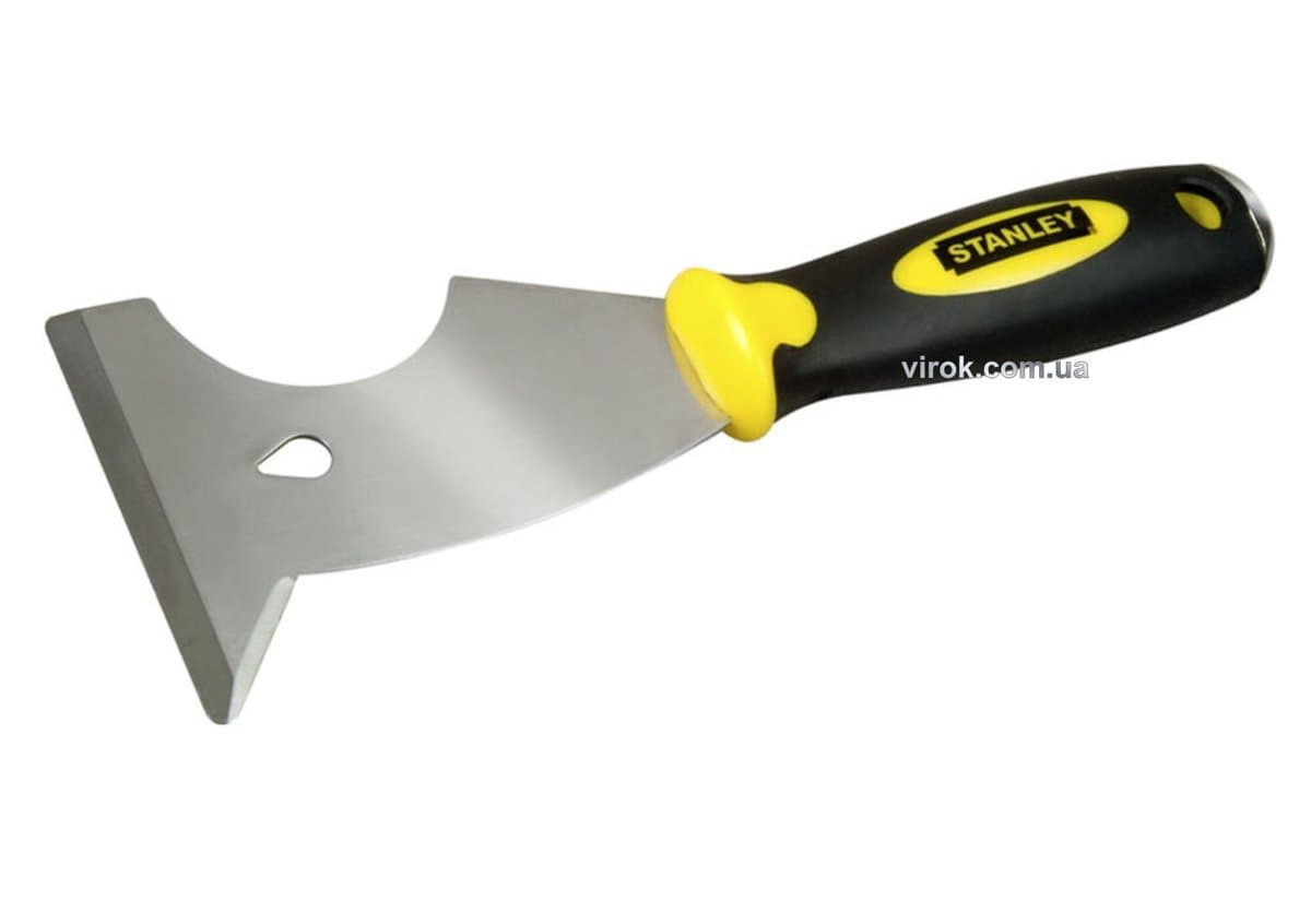 Шпатель-скребок універсальний STANLEY "6 in 1 Paint Tool" : 76 мм. L= 224 мм.