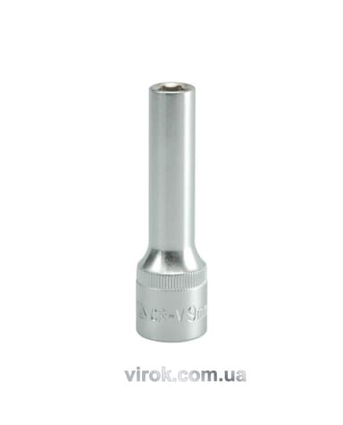 Головка торцева 6-гранна YATO : подовжена, квадрат 1/2", М= 9 мм, L= 76 мм [12/60/120]