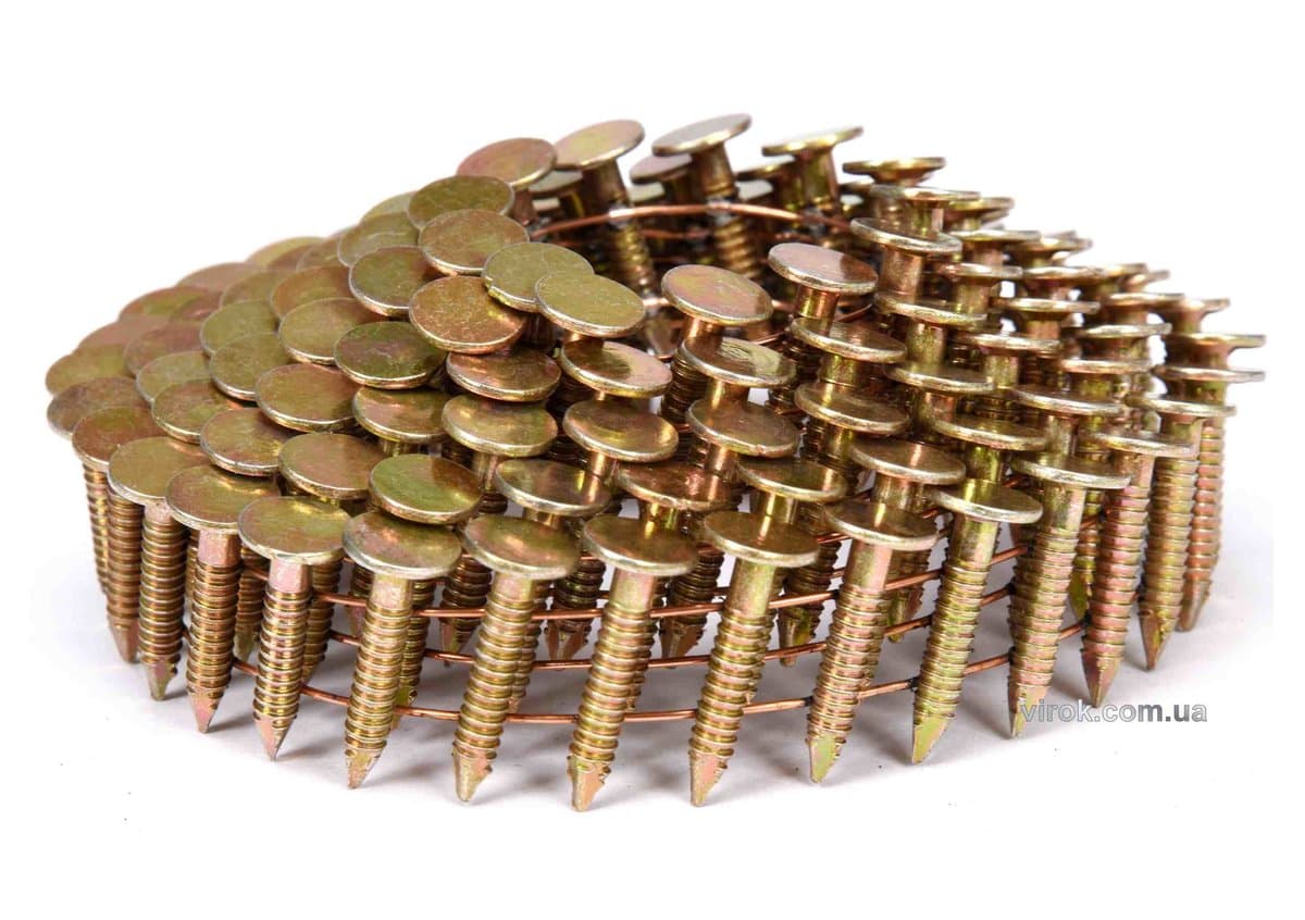 Цвяхи барабанні до пневматичного пістолета VOREL : L=22 мм, Ø=3.1 мм, 4200 шт. (YT-09211) [1]