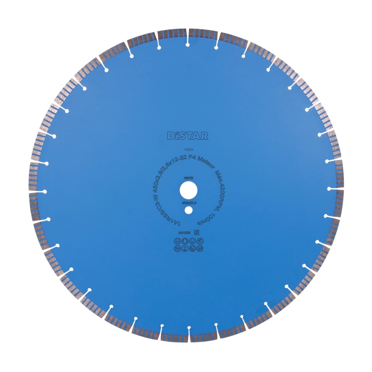 Круг алмазний вiдрiзний 1A1RSS/C3-W 450x3,8/2,8x25,4-11,5-32-ARPS 40x3,8x10+2 R215 Metеor