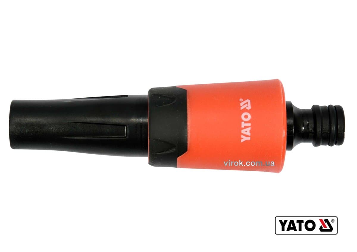 Зрошувач прямий YATO : Ø= 1/2", ABS-пластик [12/120]