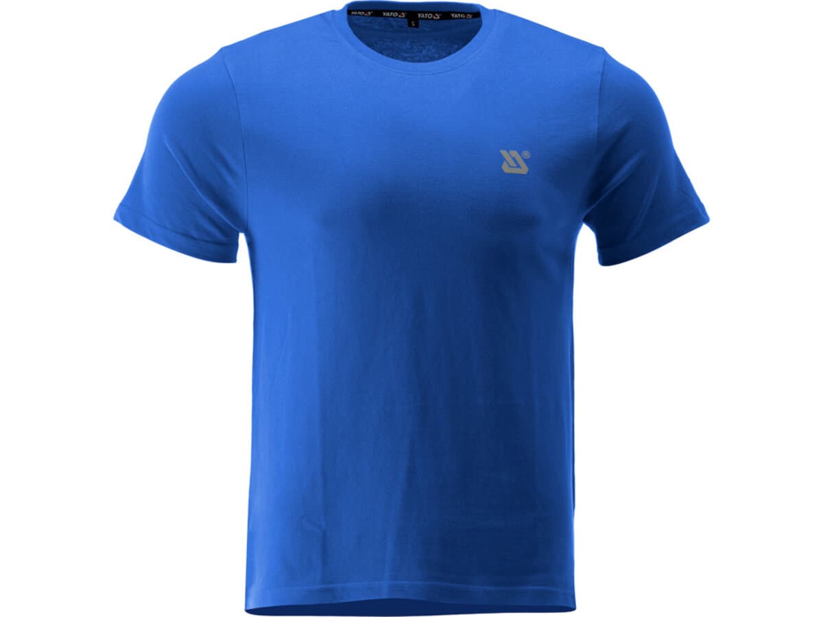 Футболка серії BASIC синя YATO, розм. XL/ вис- 76 см х 58 см, 100%- бавовна [40]