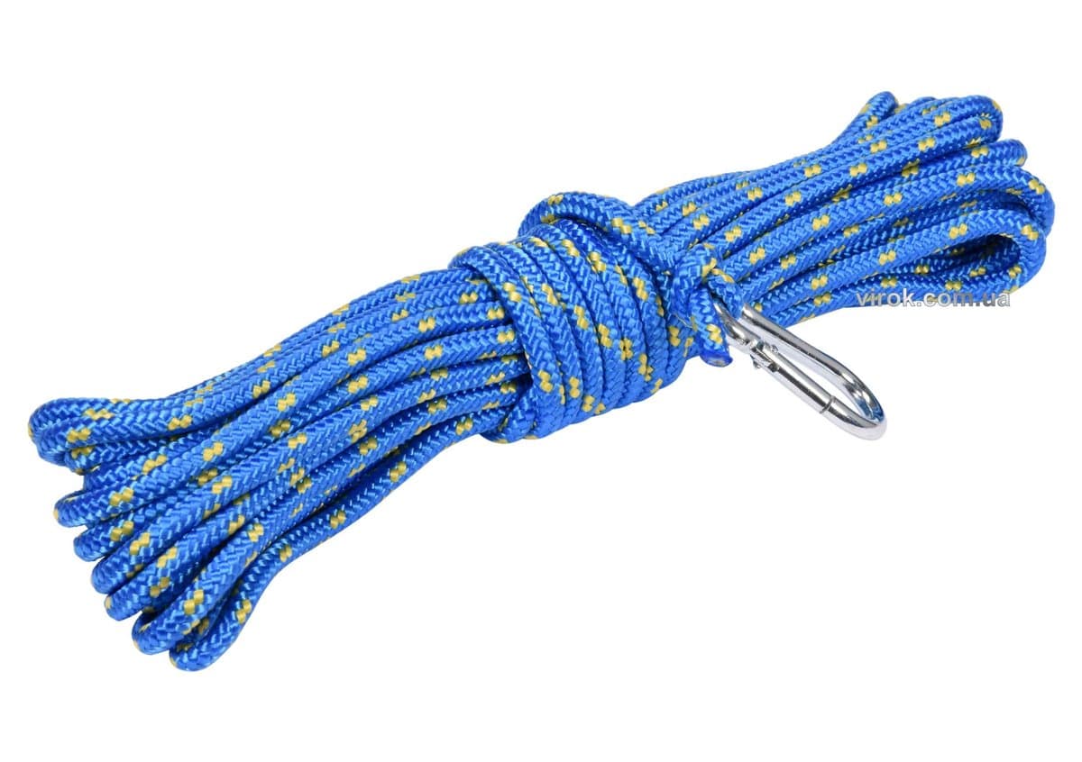 Шнур для очищення димарів VOREL з карабіном, Ø= 6 мм, l= 10 м [15]