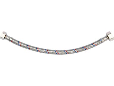 Шланг водопровідний з опліткою з нерж сталі FALA l= 300мм, Ø= 8/12, з'єднання F-1/2" х F-3/8" 1 МПа