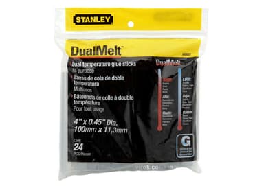Стержні клейові STANLEY "DualTemp" : Ø=11.3 мм, L=101 мм, уп. 24 шт.