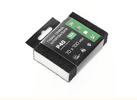 Губка шліфувальна чотирьохстороння пряма P400 APRO