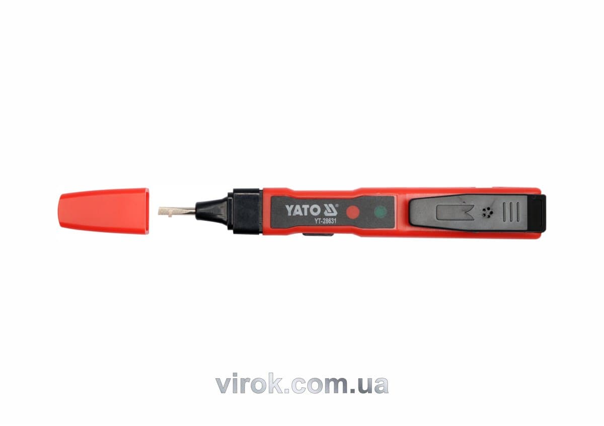 Індикатор напруги YATO контрольний мережевий U= 70- 1000 V, l= 145 мм [6/120]