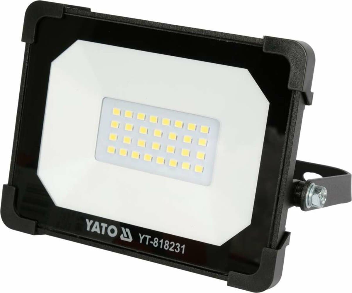 Прожектор з SMD-діодним випромінювачем YATO: 20 Вт, 230В, 1900 Лм, 30 діодів, 140 x124.5x 32 мм [16]