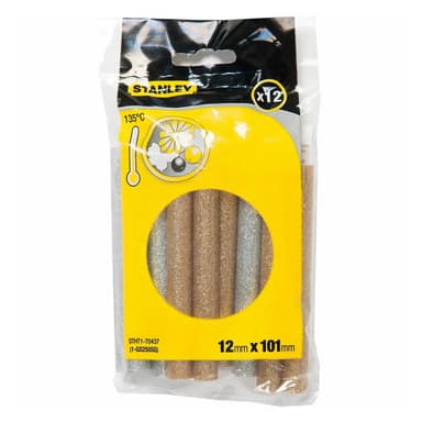 Стержні клейові STANLEY : Ø=11,3 мм, низькотемпературні, двох кольорів, 12 шт