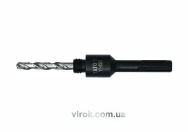 Тримач зі свердлом YATO : SDS+, Ø= 1/2", для кільцевих пил Ø=14-30 мм [25/100]