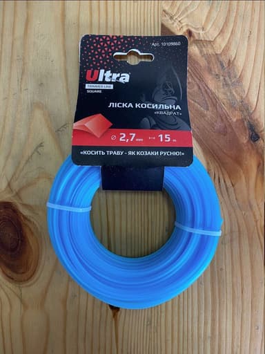 VIKING Косильна струна (ліска) "Квадрат"  Ø2,7мм*15м.