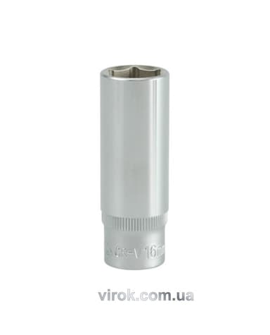 Головка торцева 6-гранна YATO : подовжена, квадрат 3/8", М= 16 мм, L= 63 мм [12/60/120]