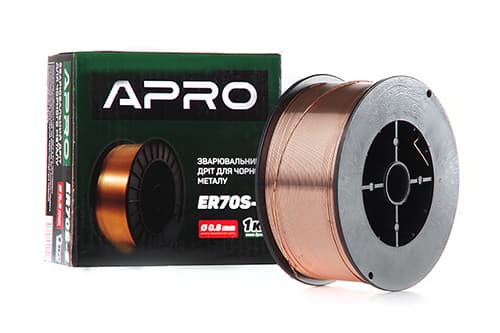 Зварювальний дріт ER70S-6 0,8мм 1кг п.б. APRO