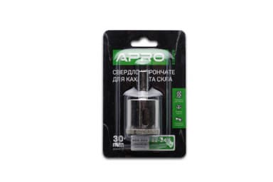 Свердло трубчасте з алмазним напиленням 30мм APRO