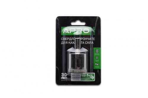 Свердло трубчасте з алмазним напиленням 30мм APRO