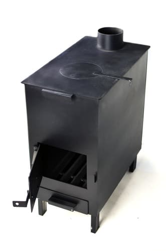 Пічка-буржуйка з варильною поверхнею 7кВт, 620х290х530мм СИЛА