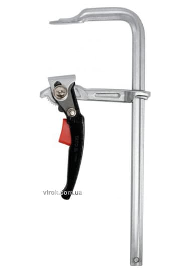 Струбцина з важільним затискачем, стальна, тип "F" YATO; l= 300 мм, h= 100 мм [2/12]